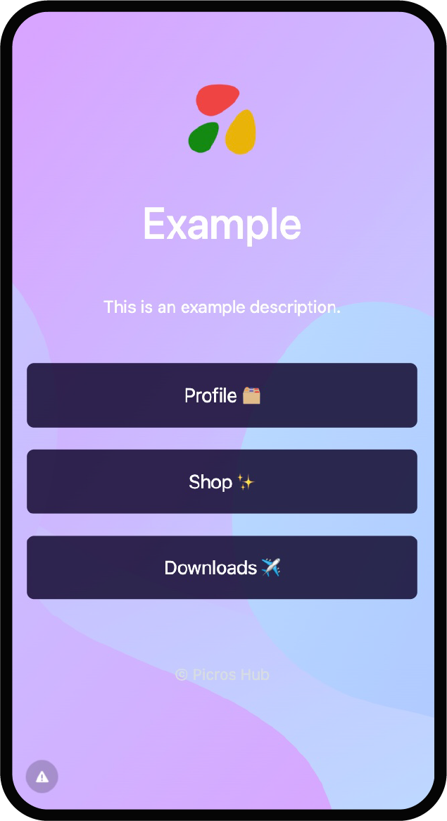 Screenshot of biolink page examples
